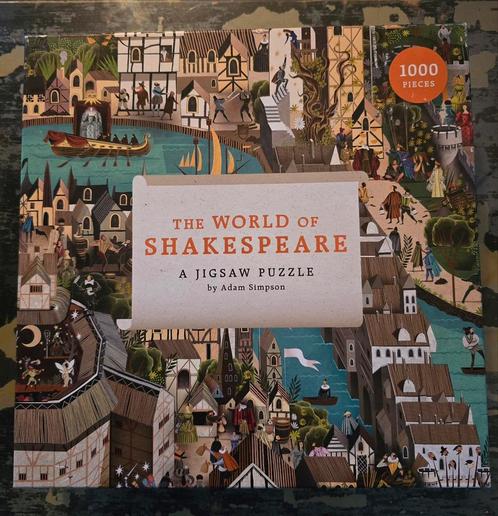 The World of Shakespeare - puzzel - 1000 stukjes, Hobby en Vrije tijd, Denksport en Puzzels, Zo goed als nieuw, Ophalen of Verzenden