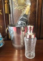 craquele kristallen  verzilverd cocktail shaker . Jr 60, Verzenden