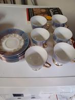 Kopjes en Schoteltjes Set - Blauw/Goud, Antiek en Kunst, Ophalen of Verzenden