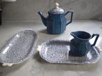 Wedgwood Kensington Chintz theepot kan 2x schaal bloem blauw, Huis en Inrichting, Keuken | Servies, Nieuw, Ophalen of Verzenden