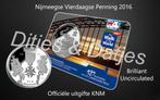 100ste Nijmeegse Vierdaagse Penning 2016 in coincard KNM, Ophalen of Verzenden, Overige materialen