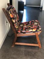 Vintage Breistoeltje met bloemenbekleding, Huis en Inrichting, Ophalen, Gebruikt, Overige kleuren, Eén