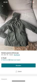 Airforce jas, Groen, Gedragen, Maat 38/40 (M), Ophalen of Verzenden