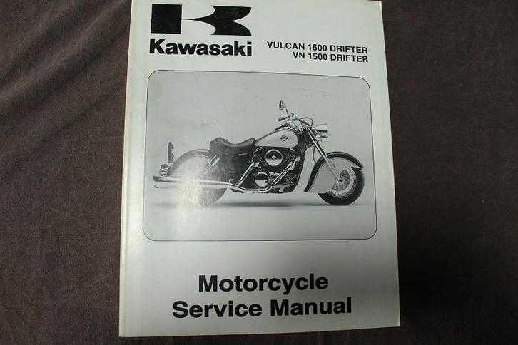 Kawasaki Vulcan 1500 Drifter VN1500 2001 service manual, Motoren, Handleidingen en Instructieboekjes, Kawasaki, Ophalen of Verzenden