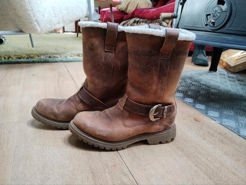Timberland laarzen bruin met bont maat 37 (6), Kleding | Dames, Schoenen, Zo goed als nieuw, Hoge laarzen, Bruin, Ophalen of Verzenden
