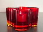 IITTALA waxinelichtje rood AALTO, Overige materialen, Ophalen of Verzenden, Zo goed als nieuw, Minder dan 25 cm