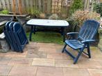 Kunststof Tuinset - Tafel & 4 Stoelen, Ophalen, 4 zitplaatsen, Kunststof, Gebruikt