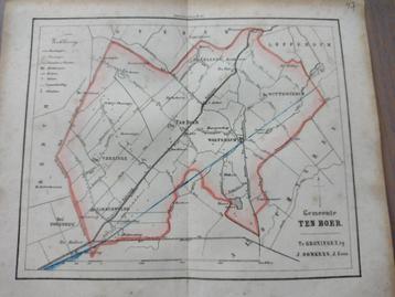 47 Ten Boer Woltersum Thesinge Garnerwolde Wittewierum 1862 beschikbaar voor biedingen