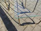 Vintage miniset / bijzettafeltjes jaren 70 Italy [?], 45 tot 60 cm, Minder dan 55 cm, Gebruikt, Metaal of Aluminium