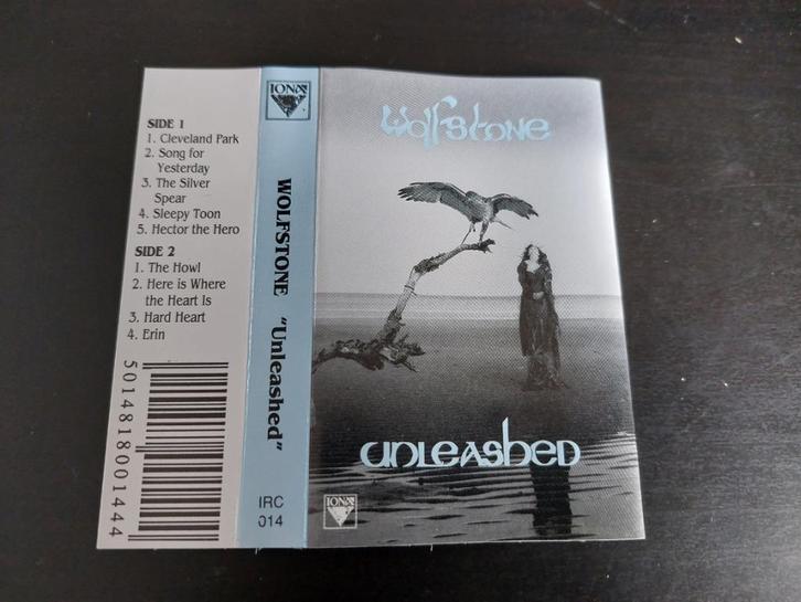 WOLFSTONE - UNLEASHED (CASSETTEBANDJE), Cd's en Dvd's, Cassettebandjes, Zo goed als nieuw, Origineel, Rock en Metal, 1 bandje