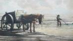 kleurenets van de kunstenaar A.van Hemert. Schelpenvisser., Antiek en Kunst, Ophalen