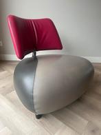 Leolux Palone design fauteuil, Ophalen, Zo goed als nieuw, Leer, 75 tot 100 cm
