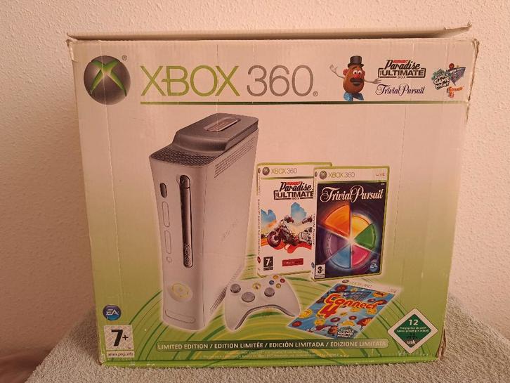 Xbox 360 (Falcon) 60GB + controller, doos en extra's, Spelcomputers en Games, Spelcomputers | Xbox 360, Gebruikt, 60 GB, 360 Arcade of Core