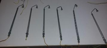 6 Lantaarnpalen voor HO Treinbanen  beschikbaar voor biedingen