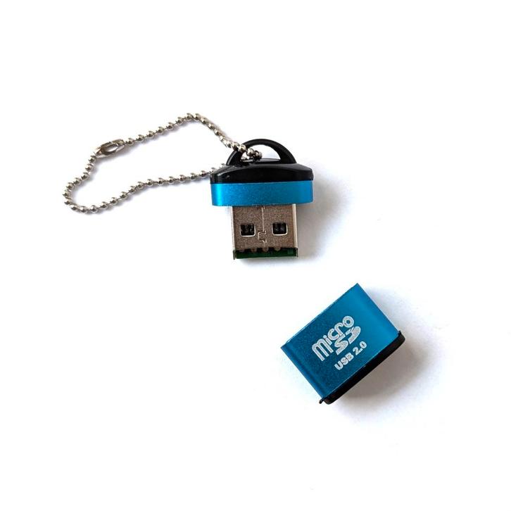 Mini USB micro SD / MicroSD kaartlezer, Computers en Software, Geheugenkaartlezers, Nieuw, Ophalen