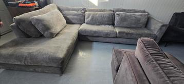 Grote Goosens Hoekbank - Grijs/Bont - 2 Delen beschikbaar voor biedingen