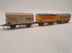 Fleischmann Goederenwagons (3 stuks), Hobby en Vrije tijd, Modeltreinen | H0, Ophalen of Verzenden, Gebruikt, Wagon, Fleischmann