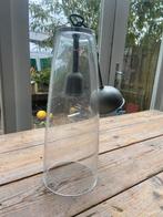 Landelijke glazen hanglamp, Huis en Inrichting, Lampen | Hanglampen, Ophalen of Verzenden, Gebruikt, Glas, Minder dan 50 cm