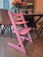 Stokke Tripp Trapp Meegroeistoel Roze met Accessoires, Ophalen, Zo goed als nieuw, Meegroeistoel, Stoelverkleiner