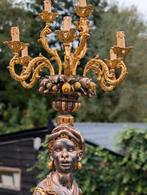 Grote houten beeld lamp. 210 cm hoog, Ophalen