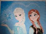 Frozen Handgeschilderd Schilderij - Elsa & Anna, Ophalen of Verzenden