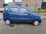 Opel Agila 1.2 I 16V 2003 Blauw met trekhaak., Voorwielaandrijving, Stof, Zwart, Blauw