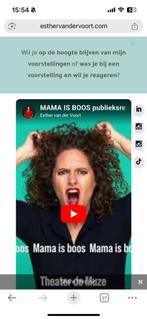 Ester van der voort 16-10 Comedycafe, Tickets en Kaartjes, Drie personen of meer, Oktober