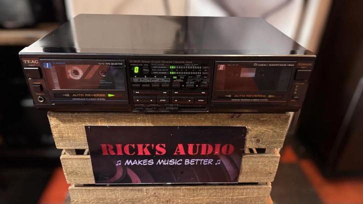TEAC W-660R | Dubbel Cassettedeck | Auto-Reverse | Dolby B/C, Audio, Tv en Foto, Cassettedecks, Dubbel, Overige merken, Auto-reverse