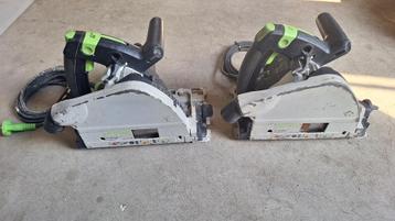 2x Festool TS 55 Ebq invalzaag zaagmachine cirkelzaag beschikbaar voor biedingen