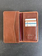 Nieuw cognac leren telefoonhoesje met pasjeshouder, Nieuw, Bruin, Nieuw, Echt leer