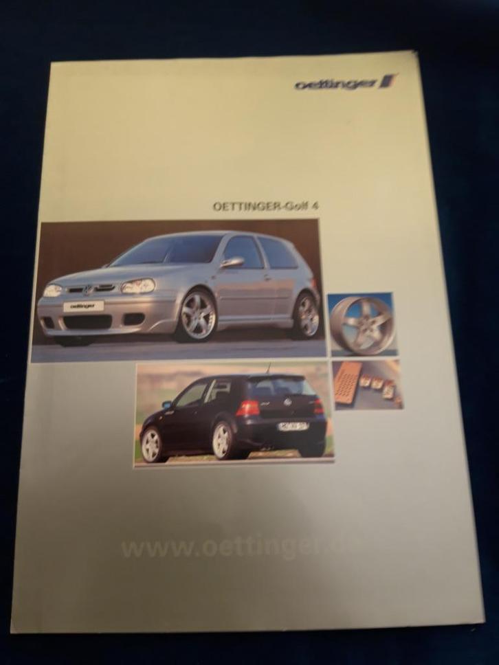 folder Oettinger Golf 4 modeljaar 2000, Boeken, Auto's | Folders en Tijdschriften, Zo goed als nieuw, Volkswagen, Ophalen of Verzenden