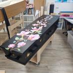 uitvaartkist met print zwart, Ophalen, Zo goed als nieuw