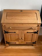 Licht eiken secretaire bureau, Ophalen, Gebruikt