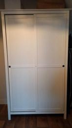 Witte kledingkast met schuifdeuren, Met deur(en), 100 tot 150 cm, Ophalen of Verzenden, Zo goed als nieuw