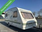 Swift 490/2 keuring 24 mover voortent inruil mogelijk, Caravans en Kamperen, Vast bed, Koelkast, Rondzit, Bedrijf