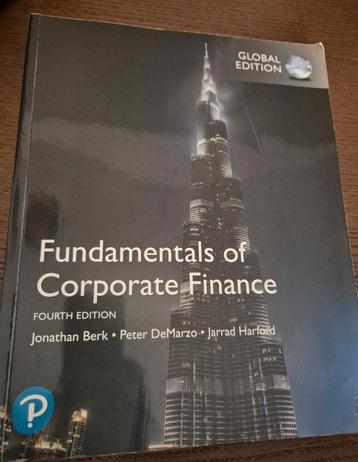 Fundamentals of Corporate Finance - Berk, DeMarzo - Global beschikbaar voor biedingen