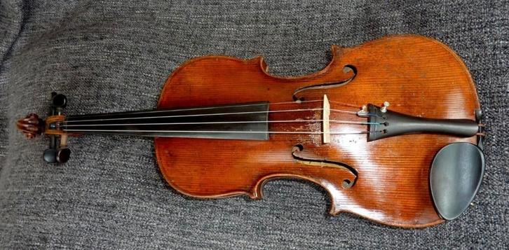 Prachtige  oude Saksische viool 4/4 uit 1920, speelklaar, Muziek en Instrumenten, Strijkinstrumenten | Violen en Altviolen, Gebruikt