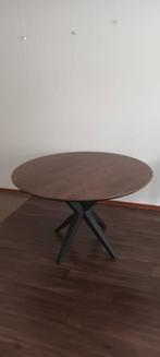 Ronde eettafel (120 cm) met metalen onderstel, Ophalen, Rond, Zo goed als nieuw, Metaal