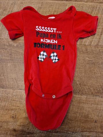 Romper Formule 1 Rood - Maat 80 beschikbaar voor biedingen