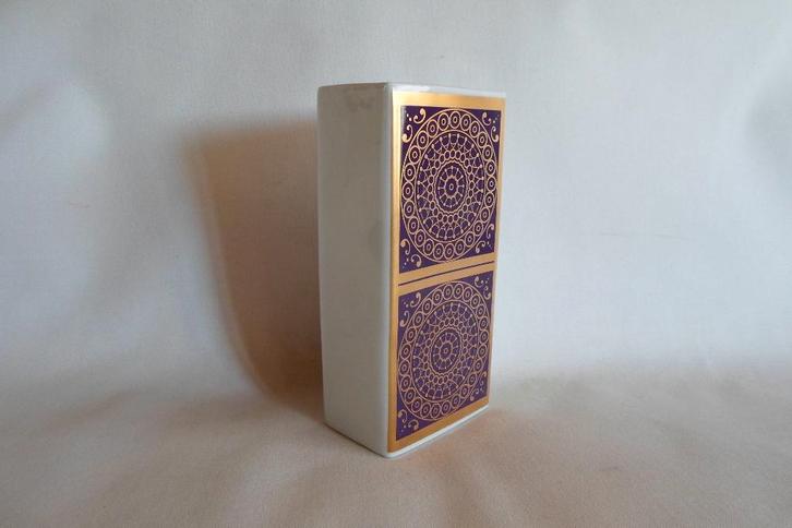 Jaeger & Co Vaas Paars Goud, Antiek en Kunst, Antiek | Porselein, Ophalen of Verzenden