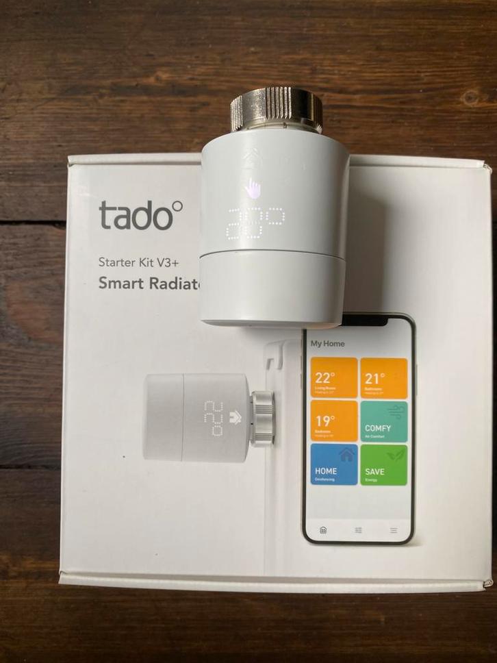 Tado | V3 | Slimme radiatorknop | Als nieuw, Doe-het-zelf en Verbouw, Thermostaten, Zo goed als nieuw, Ophalen of Verzenden