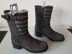 Janet Sport MAAT 38 grijze suede leren laarzen laarsjes, Hoge laarzen, Verzenden, Zo goed als nieuw, Grijs