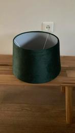Leuke lampekap velvet groen, Ophalen, 25 tot 50 cm, Rond, Zo goed als nieuw
