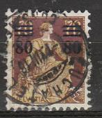 A224 Zwitserland zittende helvetia 80 c op 70 c 127 gest, Ophalen of Verzenden, Gestempeld