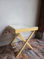 Leuk tafeltje met vitrine blad, Huis en Inrichting, Ophalen, Gebruikt, Minder dan 50 cm, Glas