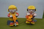 2 Bob de bouwer poppen met gereedschap in de hand,batterijen, Kinderen en Baby's, Speelgoed | Knuffels en Pluche, Ophalen of Verzenden