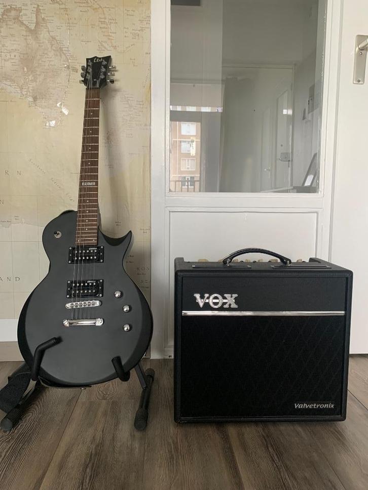 Elektrische Gitaarset Beginner, Muziek en Instrumenten, Snaarinstrumenten | Gitaren | Elektrisch, Zo goed als nieuw, Solid body