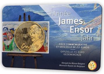 Coincard België 2024 "James Ensor" in NL of FR. versie. beschikbaar voor biedingen