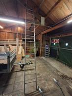 Aluminium ladder, Doe-het-zelf en Verbouw, Ladders en Trappen, Ophalen, Gebruikt, 4 meter of meer