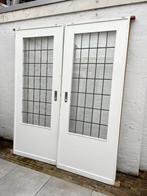Ensuite schuifdeuren - jaren 30 (2 stuks, 176x213), Doe-het-zelf en Verbouw, Deuren en Horren, Ophalen, Gebruikt, 120 cm of meer